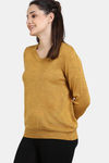 Zivame Comfy Knits Loungewear Top - Nugget Gold — thumbnail 3